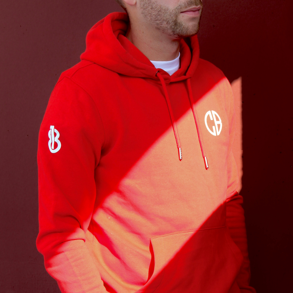 Sweatshirt capuche Rouge - CB18